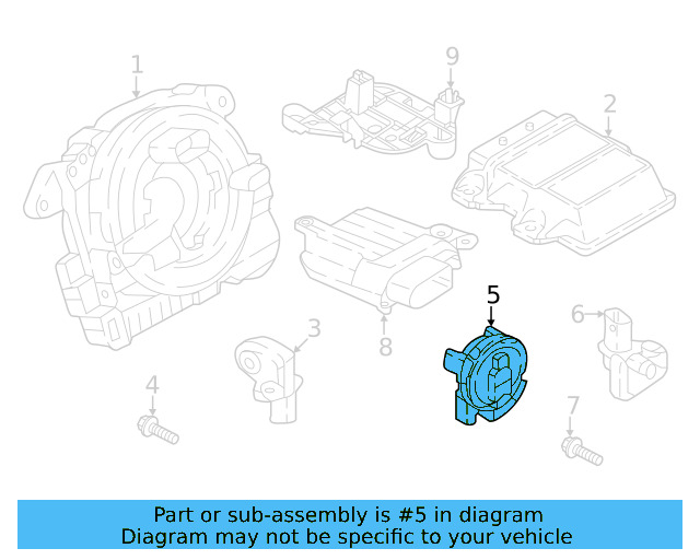 Side Impact Sens 3Q0-959-354-A - View 9
