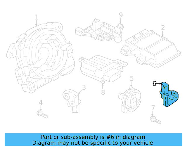Side Impact Sens 85E-959-651 - View 10