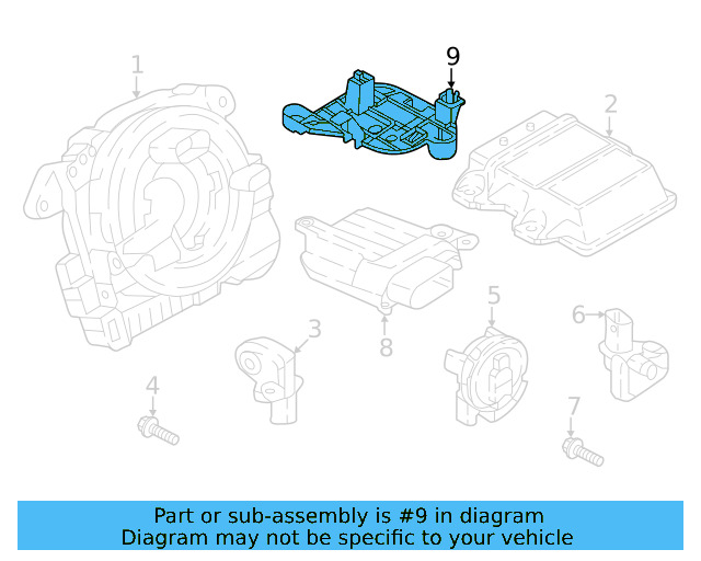 Air Bag Occupant Sensor Bracket 5NA-959-730 - View 8