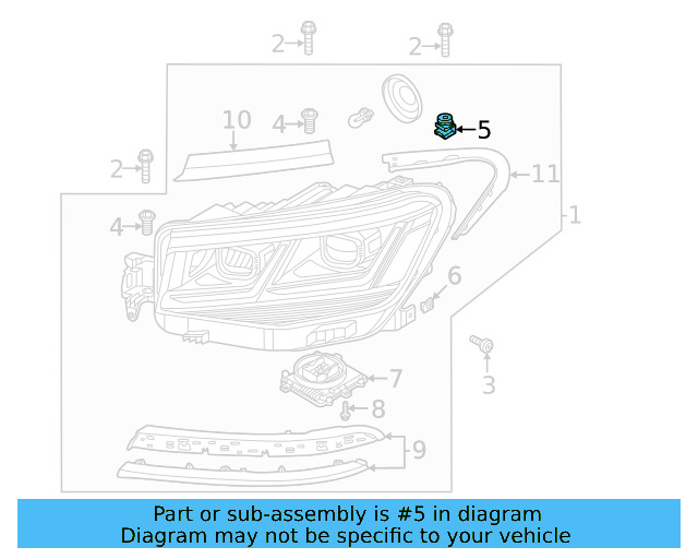 Headlamp Assembly U WHT-006-406 - View 42