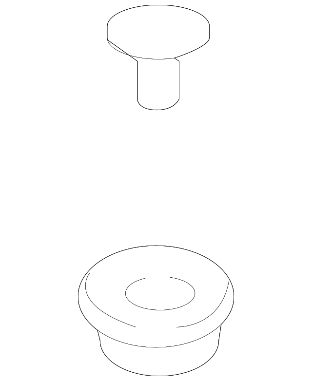 Seat Belt Assembly Button 443-857-847-B-4PK