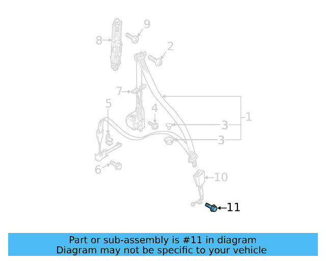 Buckle End Mount Bolt N-989-236-02 - View 15