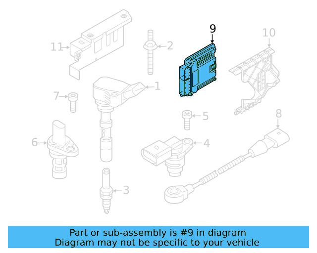 Engine Control Module (ECM) 03H-906-026-T-3CN - View 10