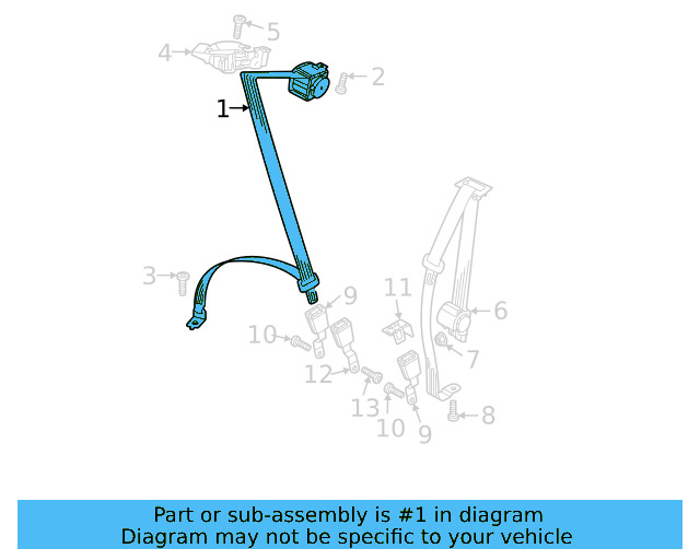 Outer Belt Assembly 3CM-857-805-RAA - View 3