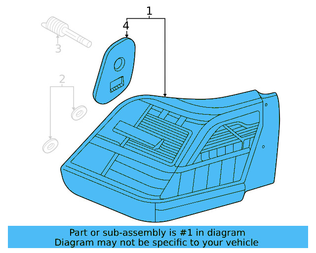 Tail Lamp 3CM-945-207-B - View 3