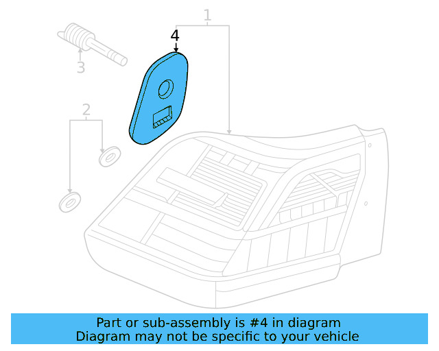 Tail Lamp Gasket 3CM-945-139 - View 4