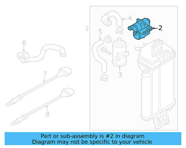 Evaporative Emissions System Leak Detection Pump 7L0-906-243-A - View 17