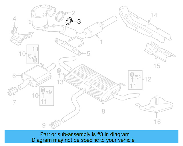 Converter & Pipe Gasket 5Q0-253-115-B - View 28