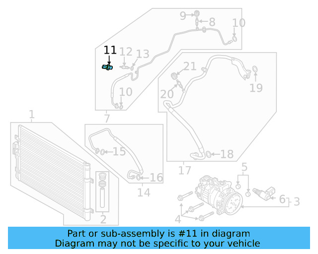 Pressure Sensor 5Q0-959-126-B - View 3