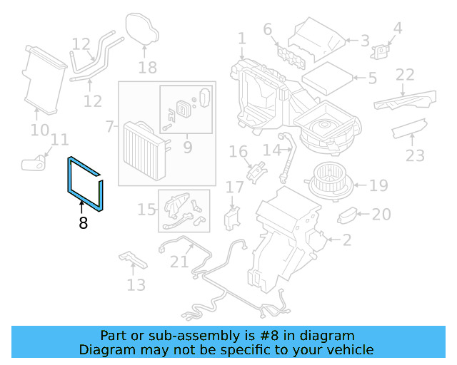 Evaporator Assembly Gasket 3QF-898-003 - View 7