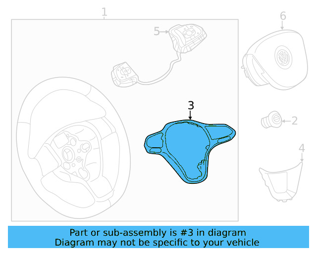 Trim Cover 2GJ-419-685-3DP