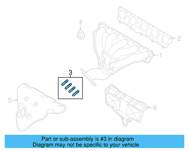 Exhaust Manifold Stud N-044-514-6