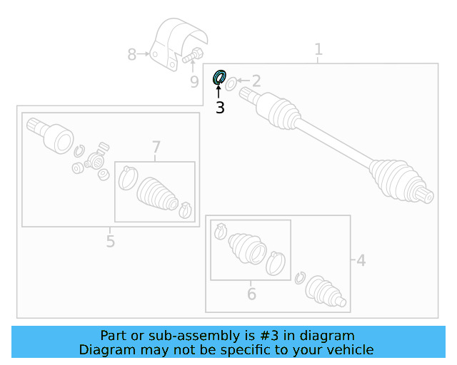 Axle Assembly Lock Ring 7E0-407-297 - View 18