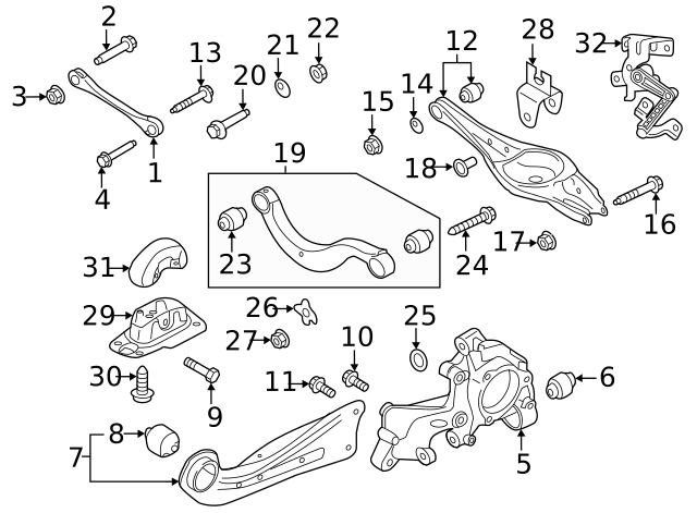 Lower Control Arm Mount Bolt N-108-834-01