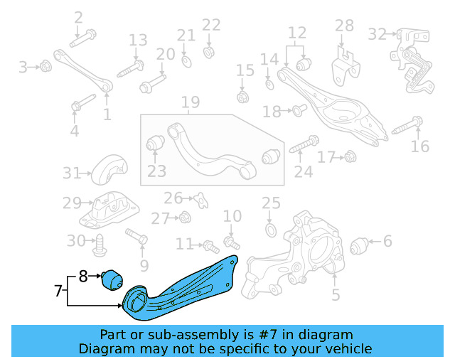 Trailing Arm 3QF-505-224-B - View 6