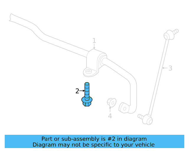 Stabilizer Bar Bolt N-106-802-03 - View 12