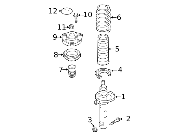 Suspension Strut Bearing 5QM-412-249