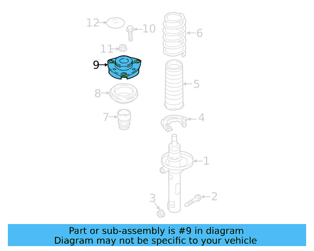 Strut Mount 5Q0-412-331-E