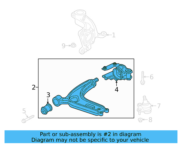Lower Control Arm 3QF-407-151-E - View 6
