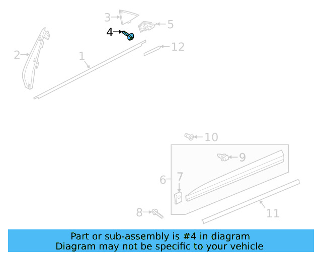 Applique Screw N-909-868-02 - View 9