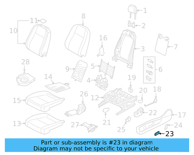 Knob 7P6-959-816-A-QWA - View 22