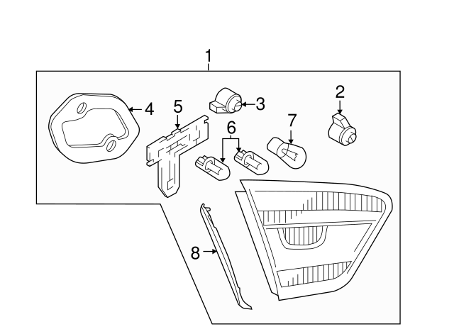 Tail Lamp Bulb N-017-732-6 - View 26