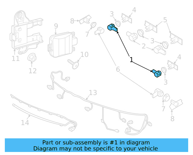 Sensor (Unpainted) 5q0919275cgru - View 29