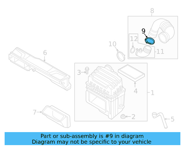 Intake Pipe Clamp N-024-508-5