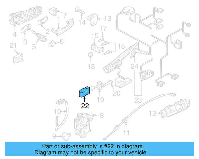 Door Check Cover 5N0-837-267 - View 5