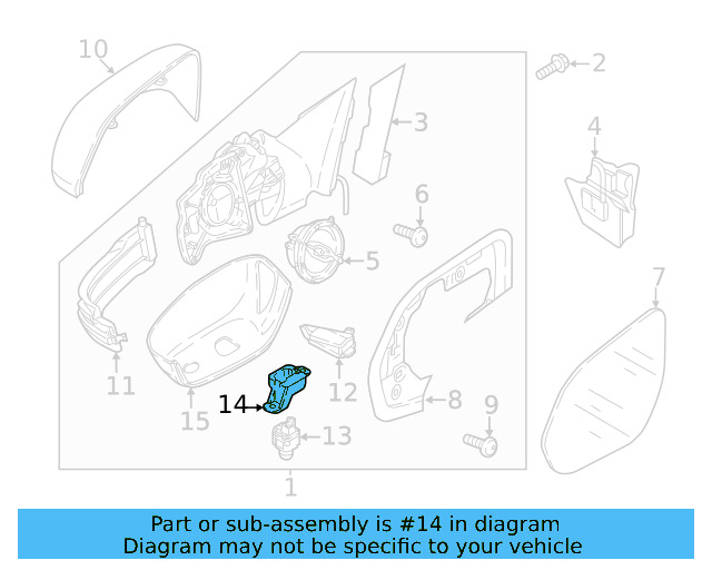 Side Camera Retainer 3CN-857-689 - View 5