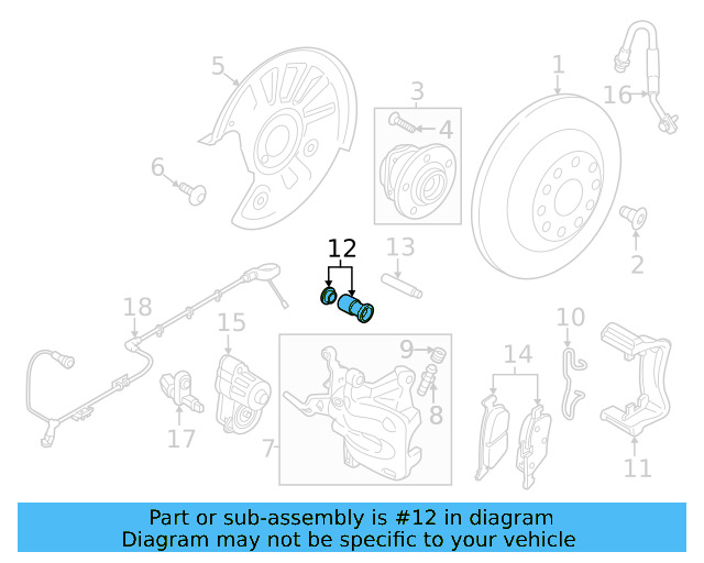Disc Brake Caliper Pin Boot Kit 8V0-698-647 - View 19