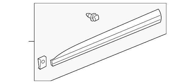 Lower Molding (Unpainted) 3g8853268gru
