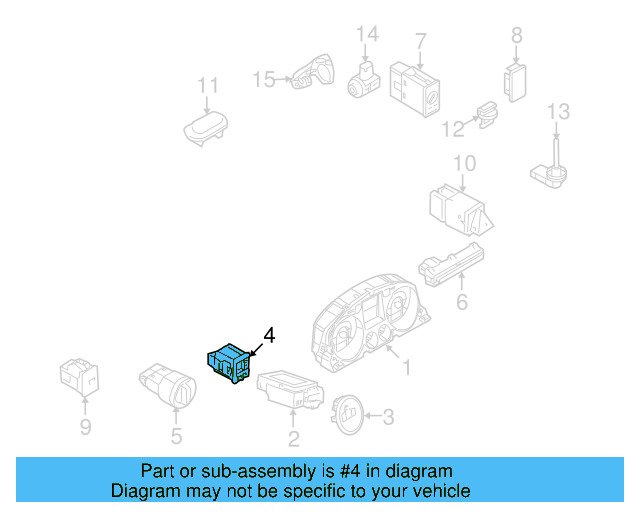 Instrument Light Rheostat 3C0-941-334-A-REH - View 9