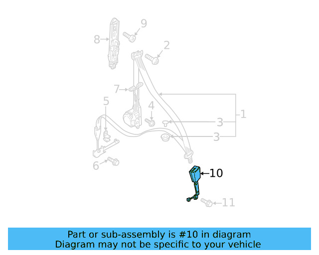 Buckle End 3CM-857-755-MNB - View 11
