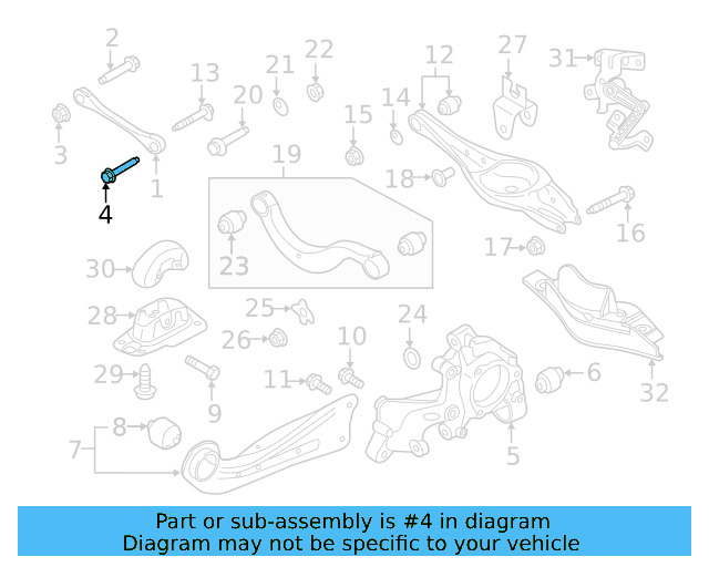 Lateral Arm Bolt N-106-403-01 - View 5