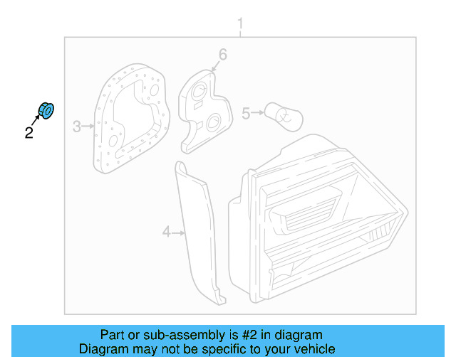 Backup Lamp Assembly Nut N-100-173-04