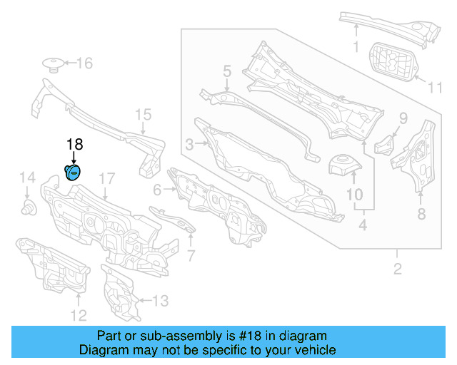 Lower Insulator Fastener 441-863-987-A-B41 - View 6