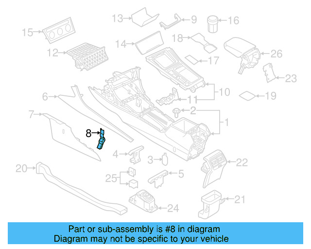 Side Panel Retainer Clip 5G1-863-144-D - View 8
