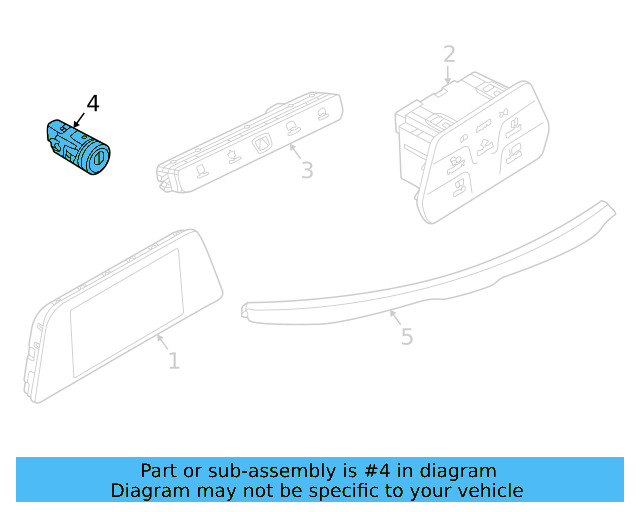 Start Button 5H0-959-839-UPA - View 3