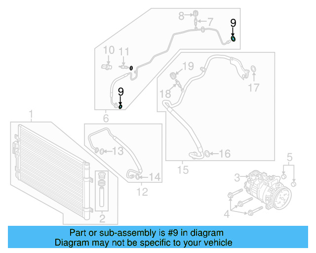 A/C Refrigerant Line O 4E0-260-749-A - View 4