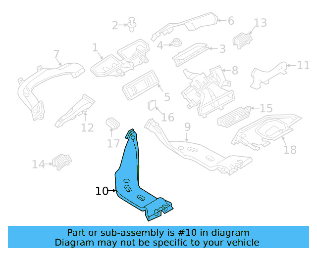 Rear Duct 5Q0-819-805-E - View 9