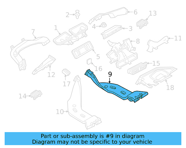 Rear Duct 5Q0-819-806-E - View 7