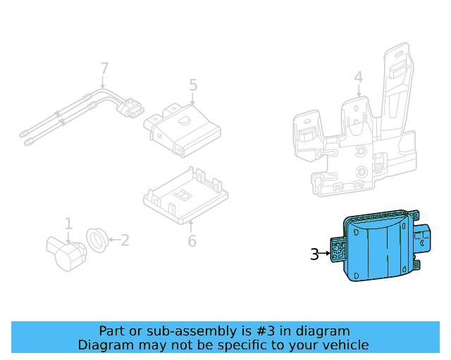 Control Module Bracket 3G0-962-283-A - View 2