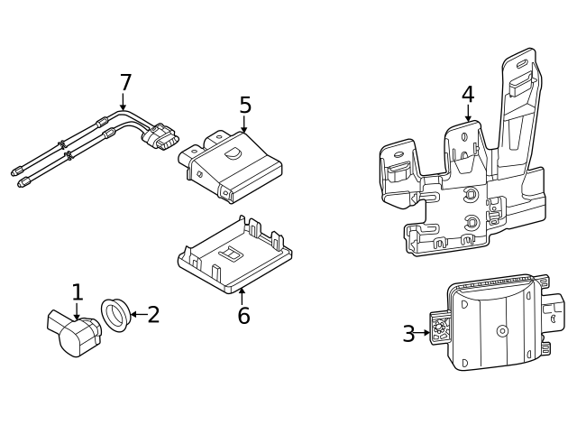 Control Module Bracket 3G0-962-283-A