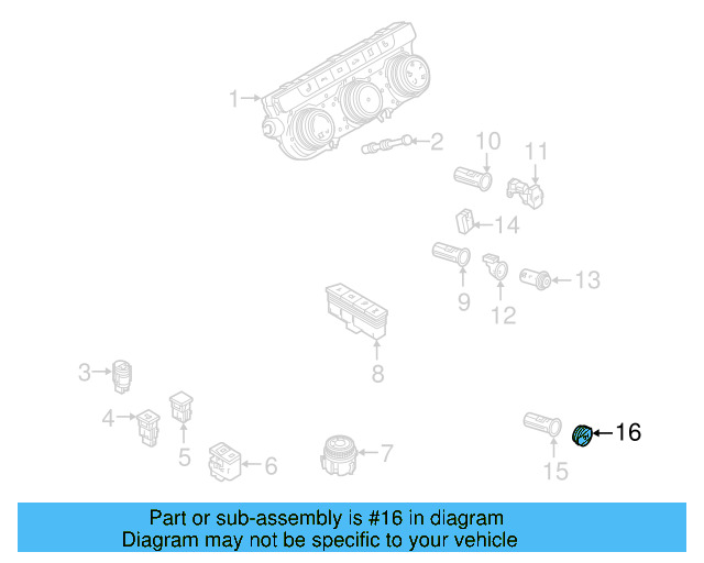 Power Outlet Cap 1K0-919-341-J-9B9 - View 9