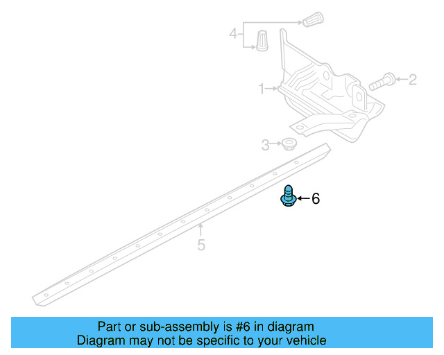 Rocker Molding Bolt WHT-006-944 - View 13