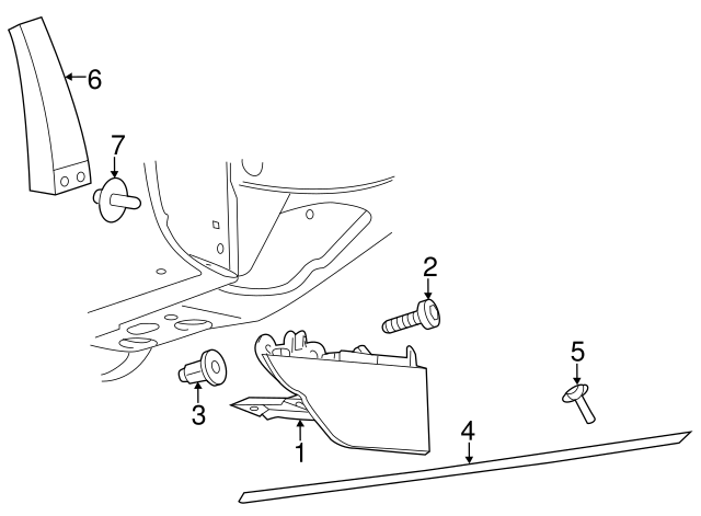 Fender Liner Extension Screw N-103-546-02 - View 67