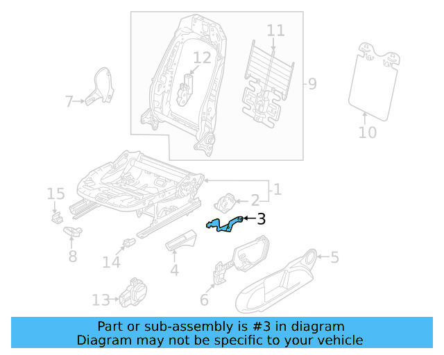 Adjust Lever 2G0-881-092 - View 4