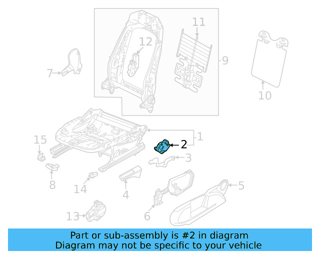 Height Adjuster 3Q0-881-054 - View 3