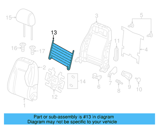 Seat Cushion Spring 1K0-881-305